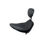 Mustang Motorcycle 79751 Mustang 84-06 Harley Standard Rear Tire Wide Tripper Solo Seat w/DBR Diamond Stitch - Black