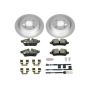 PowerStop ESK6331 Genuine Geomet Coated Rotors, ECE-R90 Brake Pads + Hardware Kit