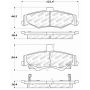Stoptech 308.07500 Street Touring Brake Pads