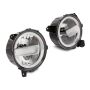 Raxiom J164371 18-23 Jeep Wrangler JL Axial Series 9-In LED Headlights- Blk Housing (Clear Lens)