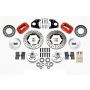 Wilwood 140-11020-DR Forged Dynalite Front Kit 11.00in Drilled Red 62-72 CDP B & E Body-Drum
