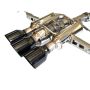 Invidia HS22CTRFGM3SBL 22+ HONDA CIVIC TYPE-R FL5 R400 SINGLE LAYER BLACK TIP CAT-BACK (NON POLISH PIPE)