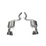 CORSA Performance 14334 Corsa 2015-2017 Ford Mustang GT 5.0 3in Axle Back Exhaust Polish Quad Tips (Sport)