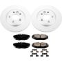 PowerStop CRK3141 Genuine Geomet Coated Rotor and Low-Dust Ceramic Brake Pad Kit