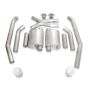 Stainless Works GTOTOLTM 2004 GTO 3in Catback Chambered Mufflers X-Pipe Wide Oval Tip