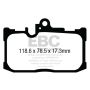 EBC Brakes DP33017C Redstuff Ceramic Low Dust Brake Pads