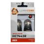 Putco HC7443R LumaCore 7443 Red - Pair (x3 Strobe w/ Bright Stop)