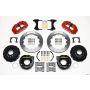 Wilwood 140-9217-R Narrow Superlite 4R Rear P-Brk Kit 12.88in Red Big Ford Old Style 2.36in Offset