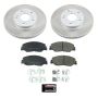 PowerStop SC8318 Semi-Coated Rotor and Low-Dust Ceramic Brake Pad Kit