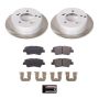 PowerStop SC5395 Semi-Coated Rotor and Low-Dust Ceramic Brake Pad Kit