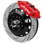 Wilwood 140-15983-DR 70-81 FBody/75-79 A&XBody FNSL6R Frt BBK 14in D/S Rtr Red Calipers Use w/ Pro Drop Spindle