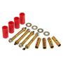 Prothane 1-1015 55-75 Jeep CJ5/7 Front & Rear Main Spring Eye Bushings - Red