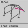 Cusco SFTY21 2-Passenger 10-Point BLK DASH-ESCAPE Roll Cage Subaru STi GRB 08-14 (S/O/No Cancel)