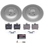 PowerStop ESK2997 Genuine Geomet Coated Rotors, ECE-R90 Brake Pads + Hardware Kit