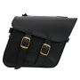 Willie & Max 59588-08 Universal Fit Brass Monkey Compact Slant Saddlebag Set (12inL x 9.5inH x 5.5inW)- Black