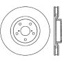 StopTech Power Slot 5/93-98 Supra Turbo Front Left SportStop CRYO Slotted Rotor