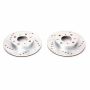 PowerStop JBR155XPR PowerStop Evolution Performance Drilled, Slotted & Plated Brake Rotor Pair