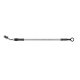 Goodridge HD2001-1CB-CL56 56in Universal Clutch Line w/Blk Zinc Fittings & Clear Hose - Straight Banjo w/AN3 Fitting