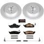 PowerStop CRK864 Genuine Geomet Coated Rotor and Carbon-Fiber Ceramic Brake Pad Kit