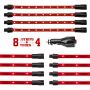 XKGLOW XK041005-R XK Glow Single Color  UnderglowLED Accent Light Car/Truck Kit Red - 8x24In Tube + 4x8In Strip