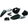 Kuryakyn 8958 Stealth Passenger Armrests 97-13 Touring Models Chrome