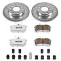 PowerStop K3109-26 Z26 Street Performance Ceramic Brake Pad and Drilled & Slotted Rotor Kit