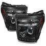 SPYDER 5070272 Projector Headlights - LED Halo - DRL - Black