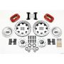 Wilwood 140-11275-DR Forged Dynalite Front Kit 12.19in Drilled Red 82-92 Camaro//Firebird