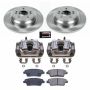 PowerStop KCOE5848 OE Stock Replacement Low-Dust Ceramic Brake Pad, Rotor and Caliper Kit