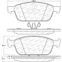 Stoptech 308.16450 Street Brake Pads - Front/Rear