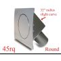 Round Quarter Panel Fuel Door Hinged On Left