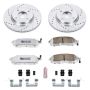 PowerStop K5817-26 Z26 Street Performance Ceramic Brake Pad and Drilled & Slotted Rotor Kit