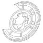 Mopar 68133195AA PLATE, Brake Backing