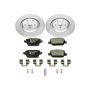 PowerStop ESK5341 Genuine Geomet Coated Rotors, ECE-R90 Brake Pads + Hardware Kit