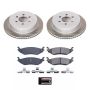 PowerStop SC5270 Semi-Coated Rotor and Low-Dust Ceramic Brake Pad Kit