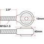 SPECIALTY PRODUCTS COMPANY 15766 XAXIS ROD END BALL JOINT