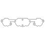 Cometic Gasket C5259 Cometic GM SB2 Small Block Aluminum/Rubber Exhaust Port Cover Set