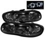 SPYDER 5009258 Projector Headlights - LED Halo - Smoke