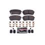 PowerStop Z23-1302 PowerStop - Z23 Daily Driver Carbon-Fiber Ceramic Brake Pads with Hardware Kit