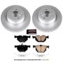 PowerStop CRK7009 Genuine Geomet Coated Rotor and Carbon-Fiber Ceramic Brake Pad Kit
