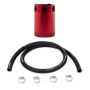 Mishimoto Compact Baffled Oil Catch Can 3-Port - Red