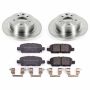 PowerStop KOE8335 OE Stock Replacement Low-Dust Ceramic Brake Pad and Rotor Kit