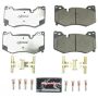 PowerStop Z26-8009 PowerStop - Z26 Performance Carbon-Fiber Ceramic Brake Pads with Hardware Kit