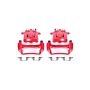 PowerStop S4690 Red Powder Coated Calipers