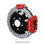 Wilwood 140-15138-DR Dynapro Radial / MC4 Rear Kit 12.88 Drilled & Slotted Red 2015 Ford Mustang w/Lines