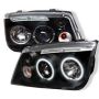 SPYDER 5012210 Projector Headlights - CCFL Halo - Black