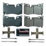 PowerStop Z23-8008 PowerStop - Z23 Daily Driver Carbon-Fiber Ceramic Brake Pads with Hardware Kit