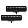 Go Rhino 750300621SBS Xplor Blackout Series Sixline LED Spot Light Kit (Surface/Threaded Stud Mount) - Blk (Pair)