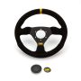 OMP RACING, INC. OMPOD0-1975-071 Steering Wheel Trecento Black Suede Leather