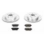 PowerStop K3060 Z23 Daily Driver Carbon-Fiber Ceramic Brake Pad and Drilled & Slotted Rotor Kit